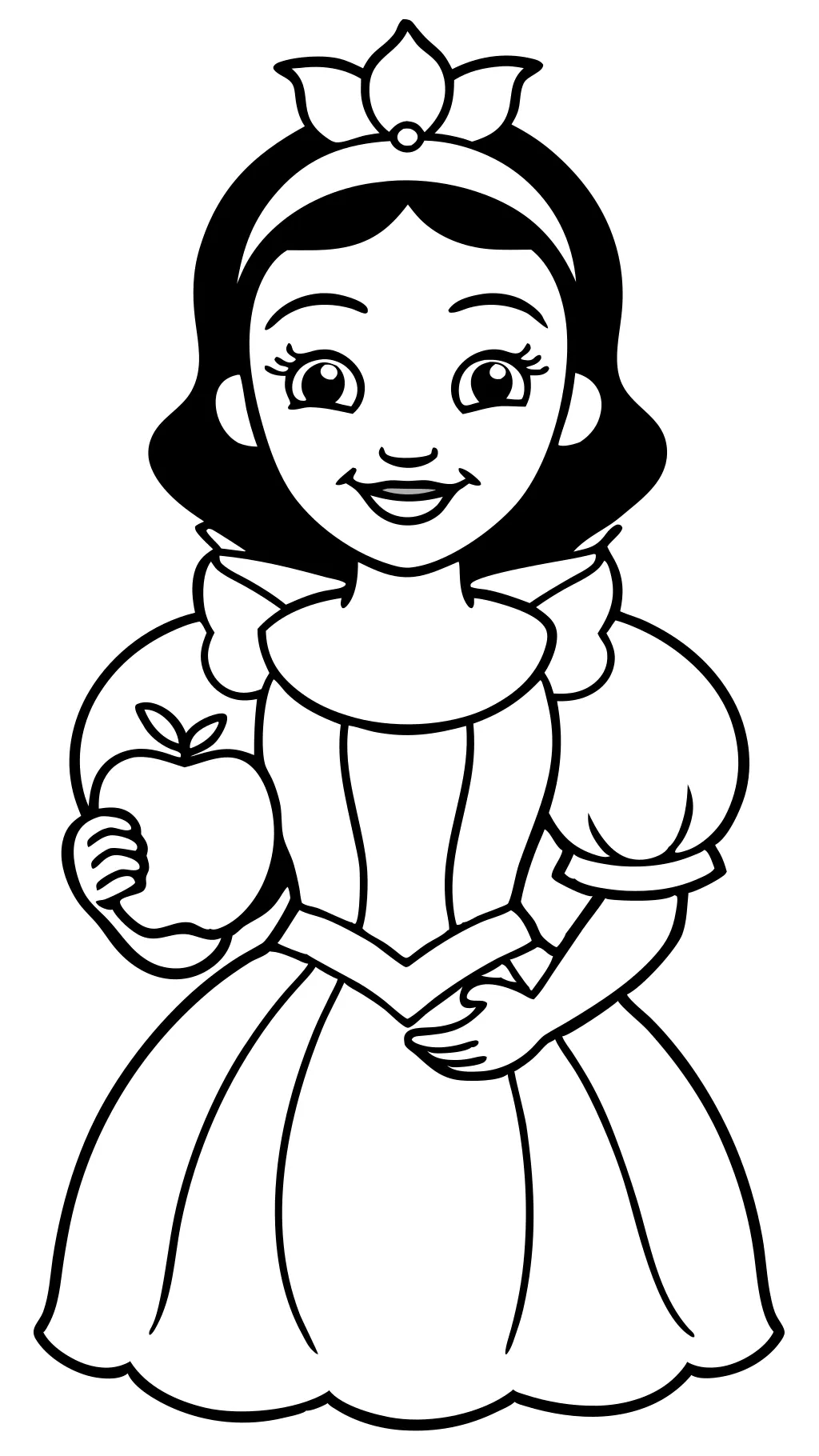 print snow white coloring pages